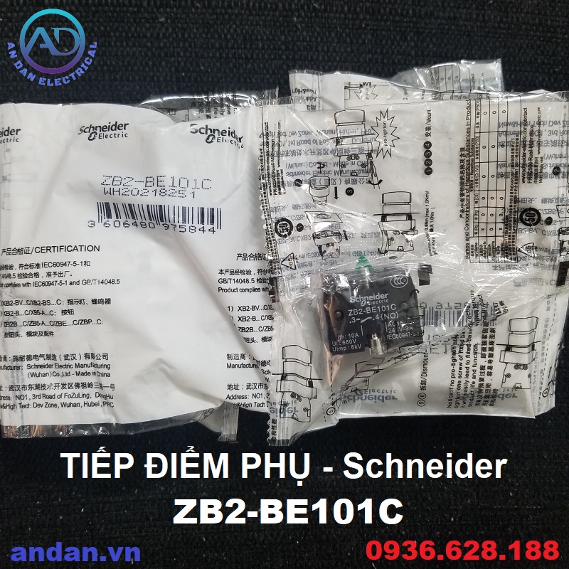 Tiếp điểm phụ nút nhấn, công tắc XB2 Schneider ZB2-BE101C , ZB2-BE102C , ZB2BE101 , ZE2BE102