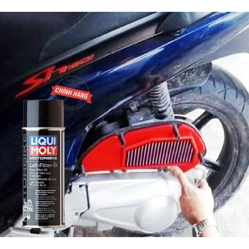 [Mã LT50 giảm 50k đơn 250k] Dầu xịt bảo dưỡng lọc gió Liqui Moly Foam Filter Oil 300ml