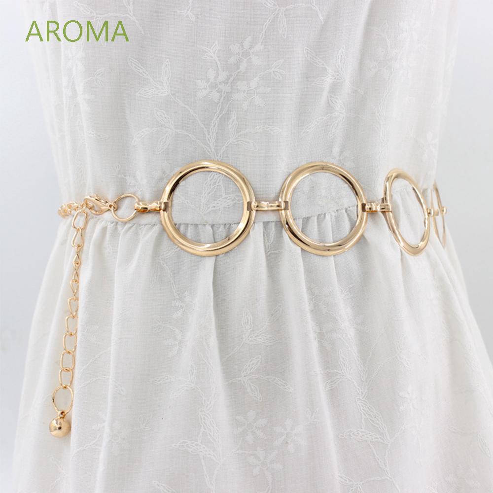 Chuỗi dây thắt lưng hình tròn dùng mặc đầm dễ thương