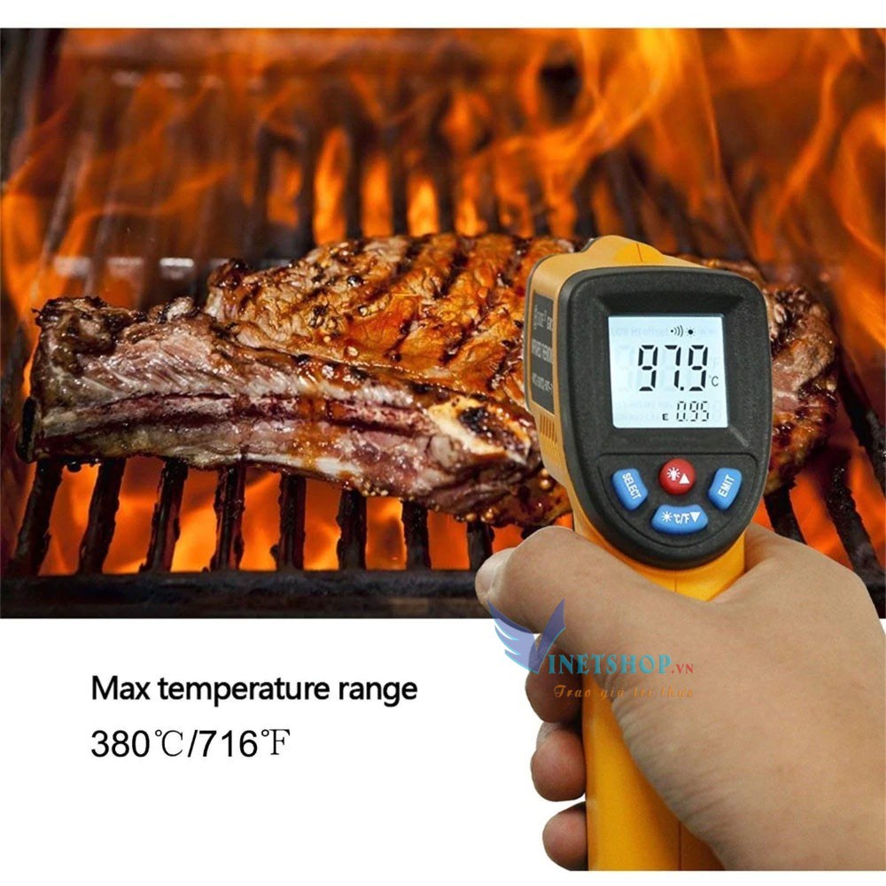 Máy bắn nhiệt độ- nhiệt kế tia laze - tia hông ngoại NEW 2019 -dc3713