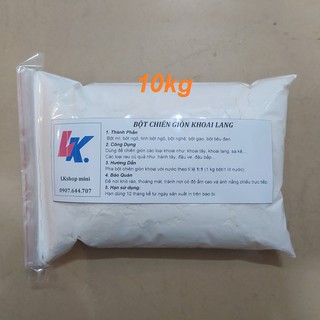 10kg Bột chiên giòn khoai tây lắc, khoai lang lắc