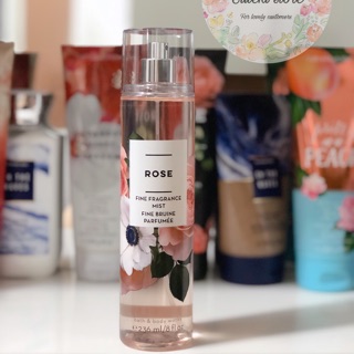[AUTHENIC] Xịt toàn thân Bath and Body Works Rose Body Mist
