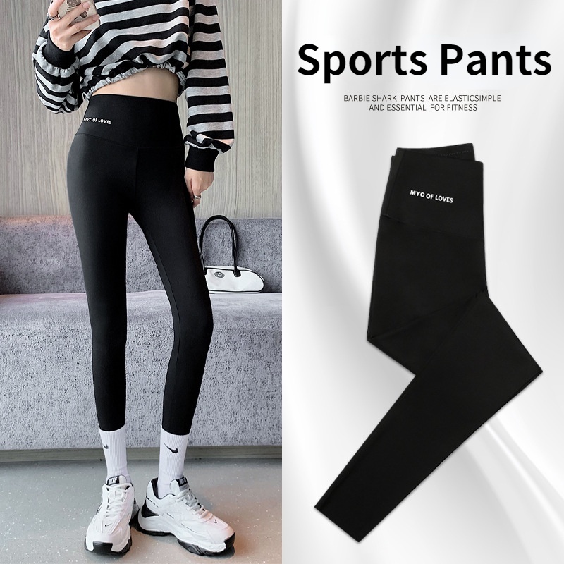 Quần legging lưng cao bó sát tập yoga cho nữ
