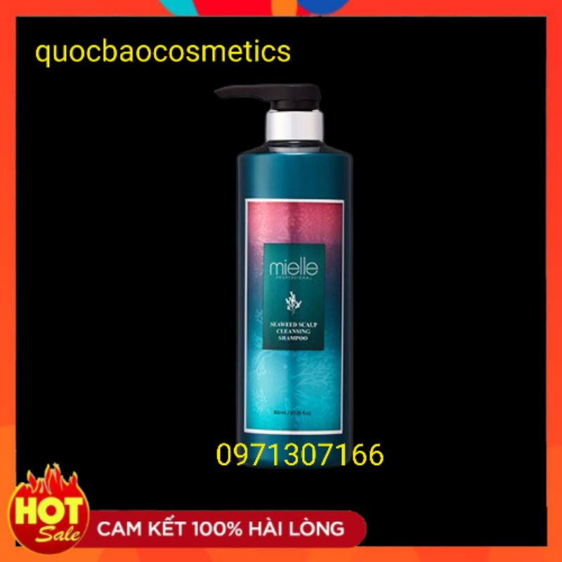 Dầu gội Mielle giảm gàu chống rụng tóc bảo vệ da đầu tinh chất rong biển – 800ml