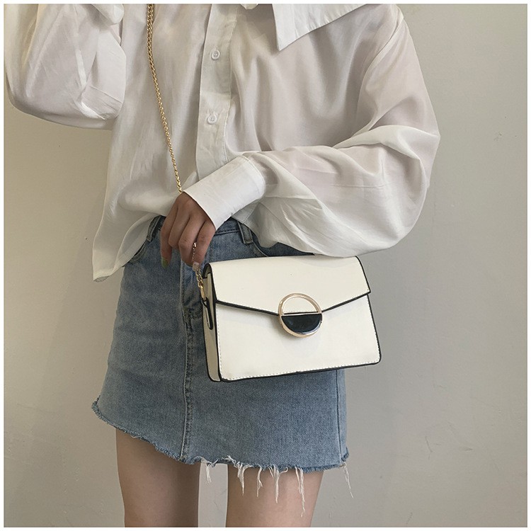 TÚI ĐEO CHÉO NỮ KHÓA TRÒN DÂY XÍCH TRƠN NHẴN TT 247 | BigBuy360 - bigbuy360.vn