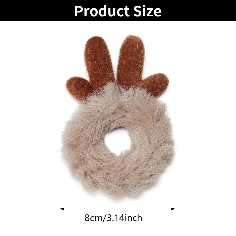 Băng Đô Cài Tóc Hình Tai Mèo Vải Lông Co Giãn Dễ Thương Cho Nữ