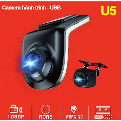 Camera hành trình U5 TRƯỚC VÀ SAU siêu nét USB HD cho DVD Android | BigBuy360 - bigbuy360.vn
