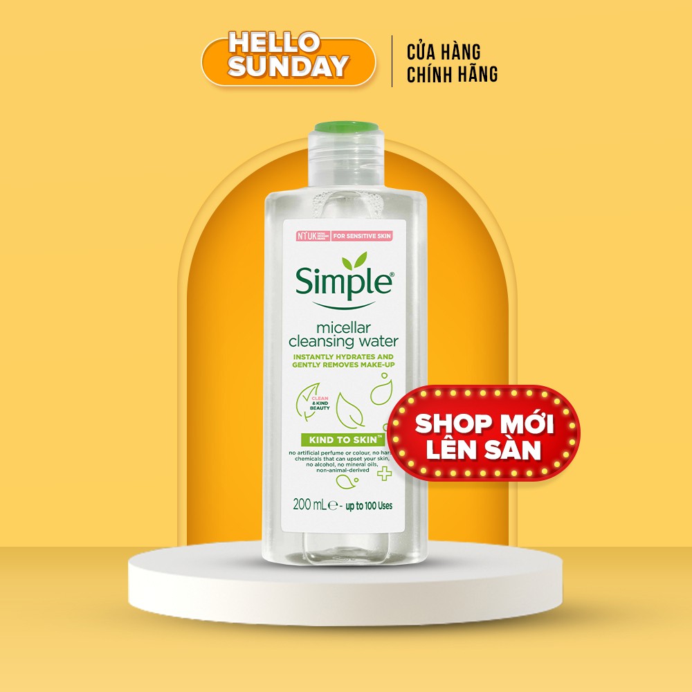 Nước Tẩy Trang Simple Micellar Cleansing Water 200ml