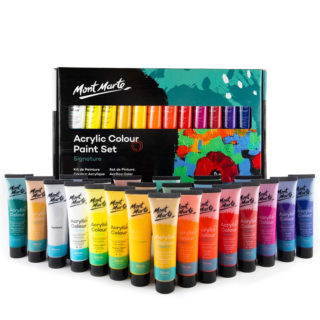 Màu Acrylic Mont Marte 36ML 18/24 màu
