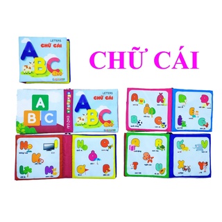 Tập sách vải kích thích thị giác cho bé