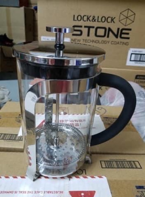 🍓BÌNH PHA CÀ PHÊ FRENCH PRESSURE 800ML LOCK&LOC-LLG019