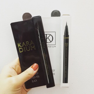Kẻ Dạ Mắt Karadium Waterproof Brush Liner Black
