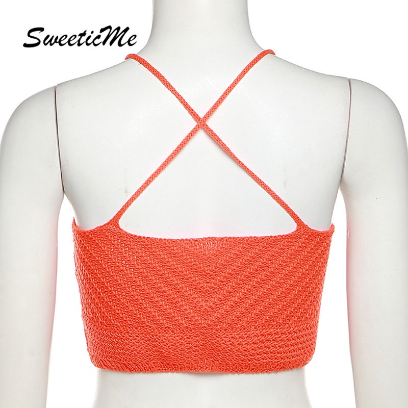 Áo Tank Top Dệt Kim Hai Dây Dáng Ôm In Họa Tiết Thời Trang   Quyến Rũ Cho Nữ