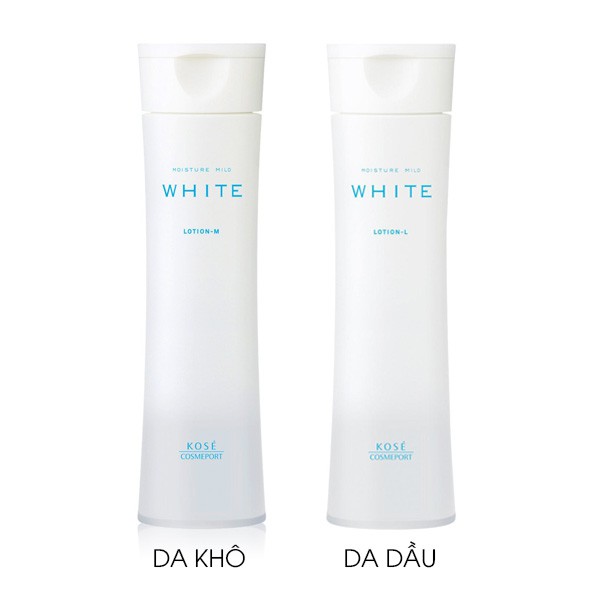 Nước hoa hồng Kose Moisture Mild White- 180ml