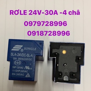 Rơle máy hàn 24v -30a-4 chân