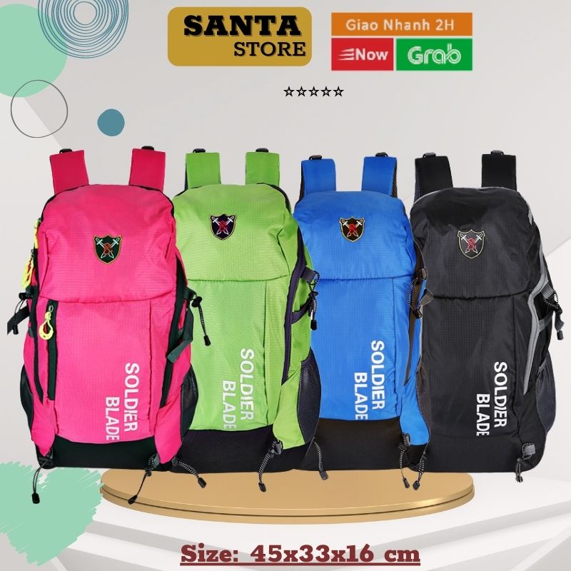 Balo nam nữ đi học đi làm thời trang siêu nhẹ SB30L thời trang nam nữ du lịch 30L vải cao cấp chống nước SANTA STORE