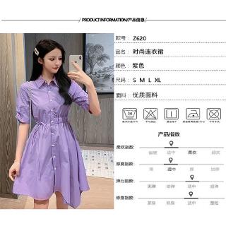 Đầm Midi Màu Tím Thời Trang Mùa Hè