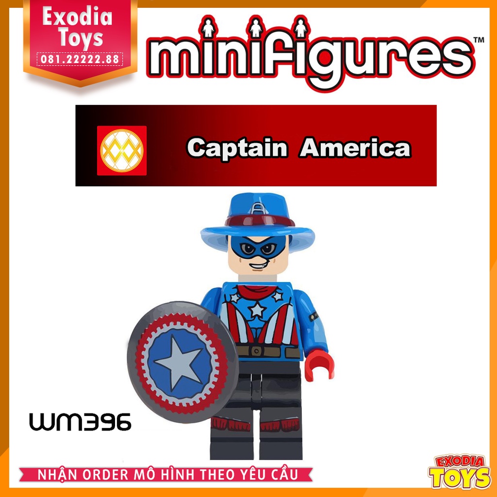 Xếp hình minifigure nhân vật siêu anh hùng Marvel + DC - Đồ Chơi Lắp Ghép Sáng Tạo - WM6014