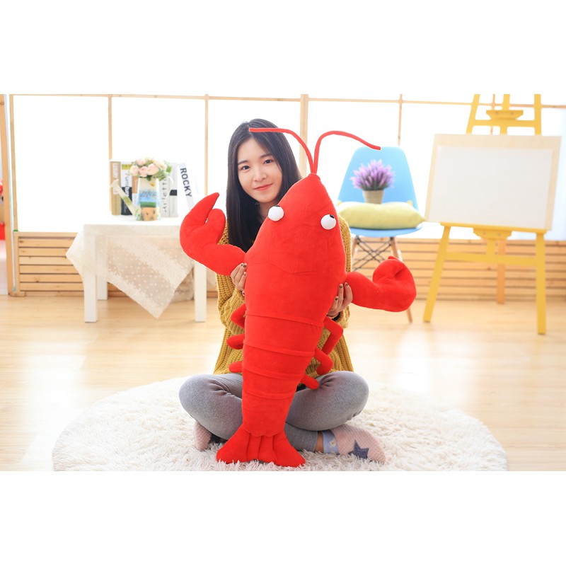 Đồ chơi nhồi bông Hình Tôm Hùm Ngộ Nghĩnh Sáng Tạo