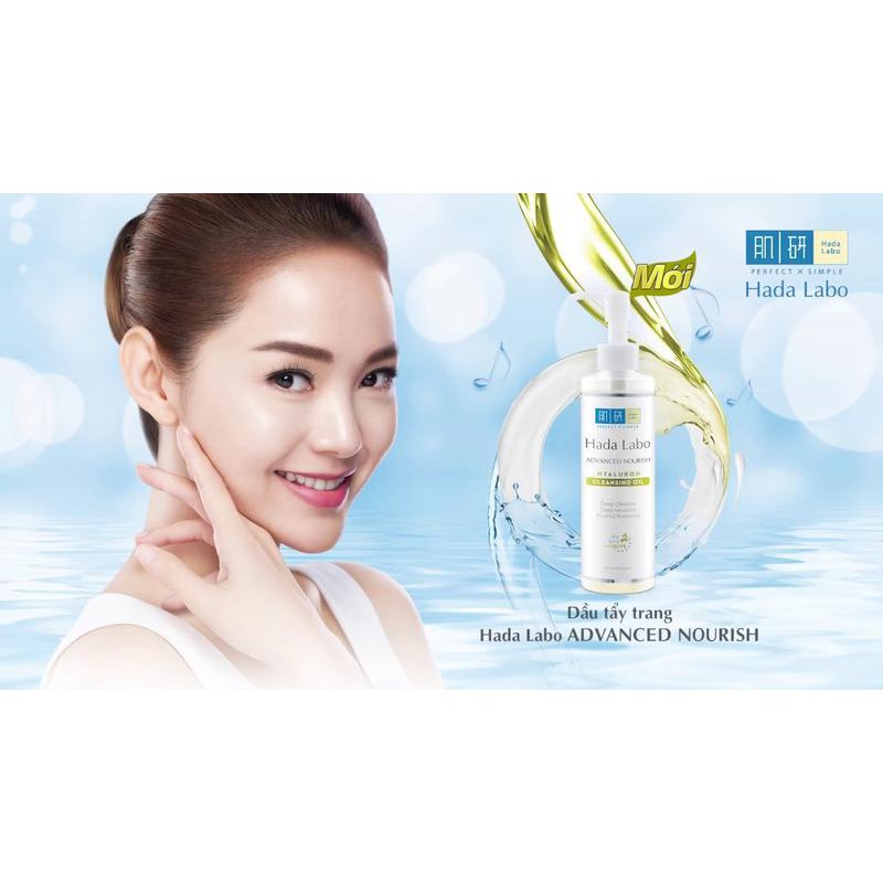 (Date Mới) Dầu Tẩy Trang Hada Labo Hadalabo Advanced Nourish Hyaluron 200Ml