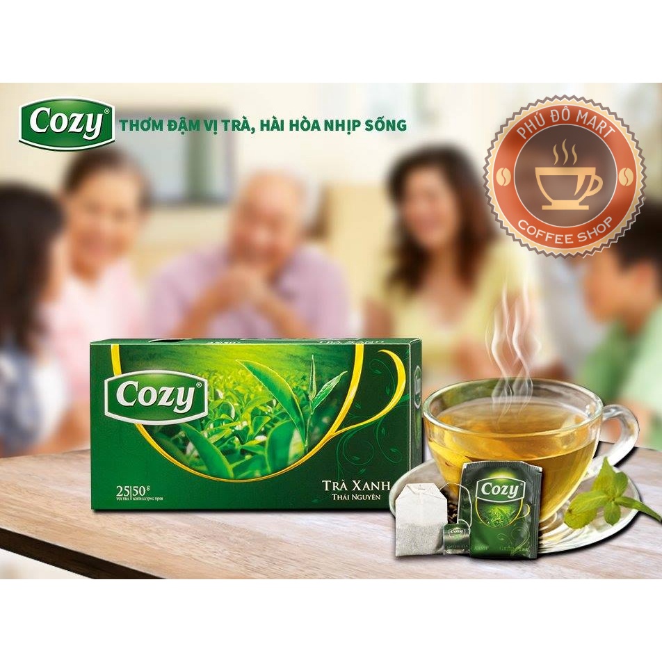 Trà Cozy Túi Lọc Hương Sen , Nhài - Hộp 50g (25 gói)