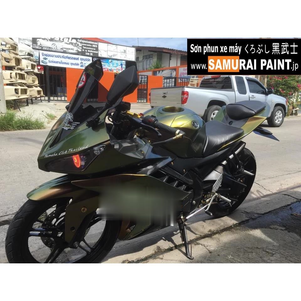 [COMBO] Sơn xịt Samurai màu 3D Khameleon - T808 + Bóng Ánh Kim K1KT , Dầu nhớt 20
