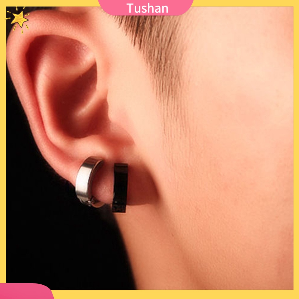 Khuyên tai nam chất liệu thép không gỉ thời trang sang trọng