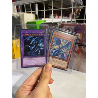 Lá bài thẻ bài Yugioh Combo Rồng trắng mắt xanh ba đầu tối thượng Blue Eyes  - Secret Rare - Tặng bọc bài nhựa bảo quản