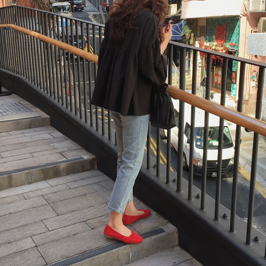 SUXI Áo Sơ Mi Tay Dài Dáng Rộng Màu Sắc Ngọt Ngào Phong Cách Hàn Quốc Thời Trang Mùa Xuân Cho Nữ