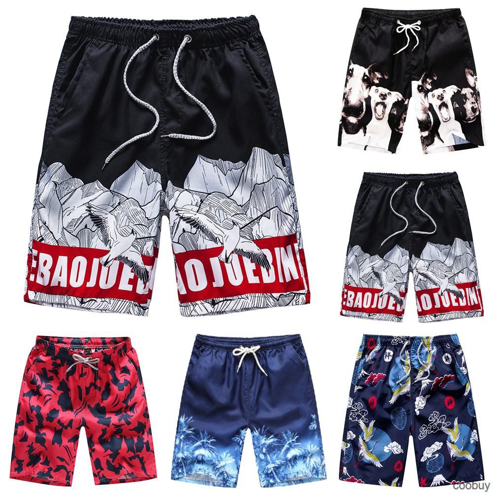 Quần short nam in họa tiết thời trang thể thao lỏng lẻo