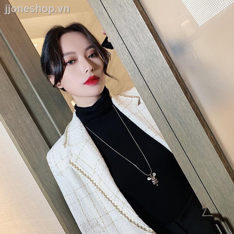 Vòng▬❧❐Year of the rat in 2020, new long necklace female autumn winter sweater chain joker contracted pendant tide web