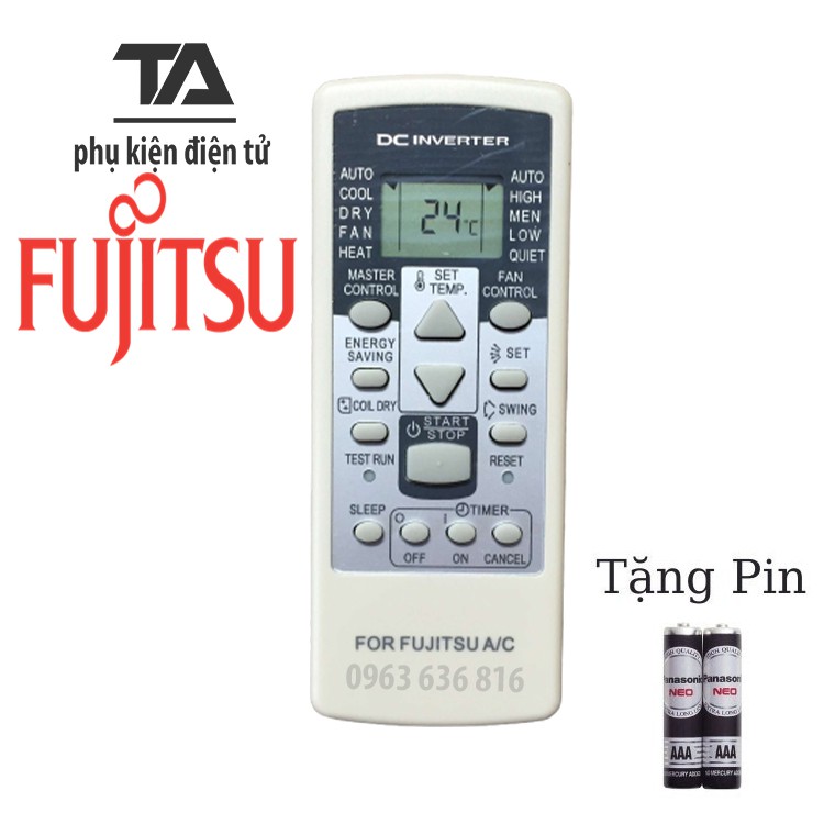 [FREESHIP 50K] ✔ Remote máy lạnh FUJITSU - Điều khiển điều hòa FUJITSU