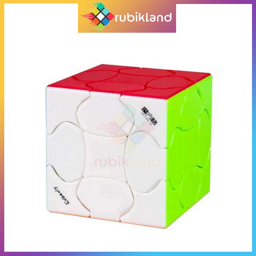 Rubik Biến Thể QiYi Fluffy Cube Rubic 3 Tầng Stickerless 3x3 Đồ Chơi Trí Tuệ