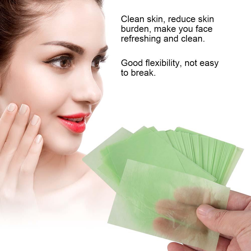 100 miếng giấy thấm kiểm soát dầu cho khuôn mặt bằng bột gỗ tự nhiên kích thước 6x9cm | BigBuy360 - bigbuy360.vn
