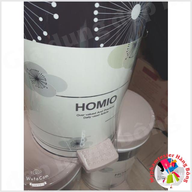 Thùng rác nhựa đạp chân 2 cỡ homio