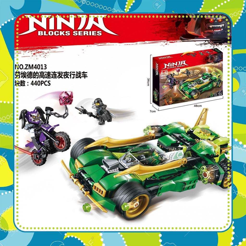 [Đồ Chơi Giá Rẻ] Lego Ninjago Movie 70641 Ninja Nightcrawler Xếp hình Xe Đua Bóng Đêm Của Ninja