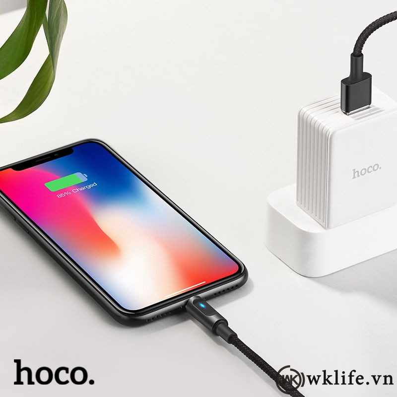 [BÁN LỖ MÙA DỊCH] [iPhone 1M2] Cáp iPhone sạc nhanh tự ngắt HOCO U47 Max 5V-2.4A - Hàng chính hãng [CAM KẾT HÀNG SỊN]