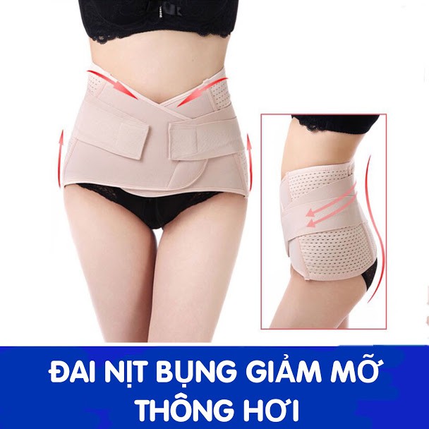 Đai nịt bụng thon eo giảm mỡ thông hơi