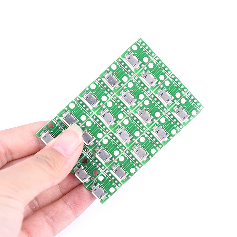 Breezegently 20pcs micro usb to DIP 2.54mm adapter connector module board panel female  NOVEL