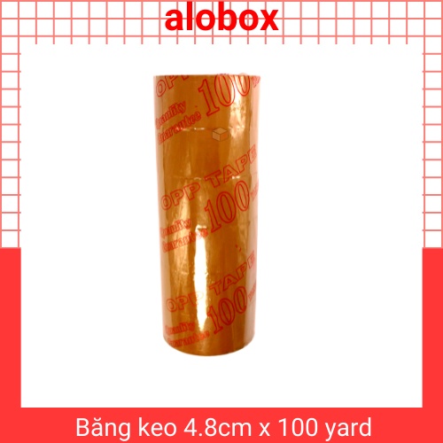 1 cuồn Băng Dính Đóng Hàng Siêu Chắc, Băng keo Trong Đóng hàng Kích thước 4.8cmx100y giao hỏa tốc - Alobox