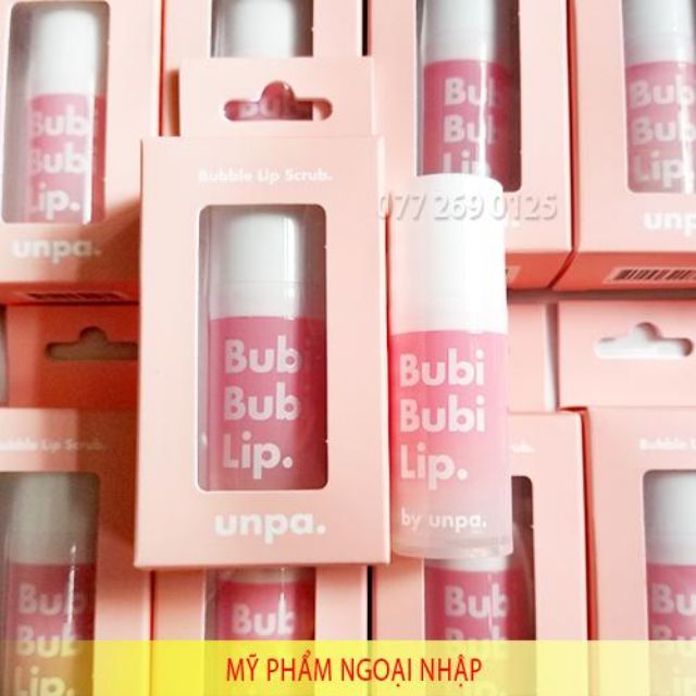 ☆TẨY TẾ BÀO CHẾT MÔI SỦI BỌT UNPA BUBI BUBI LIp