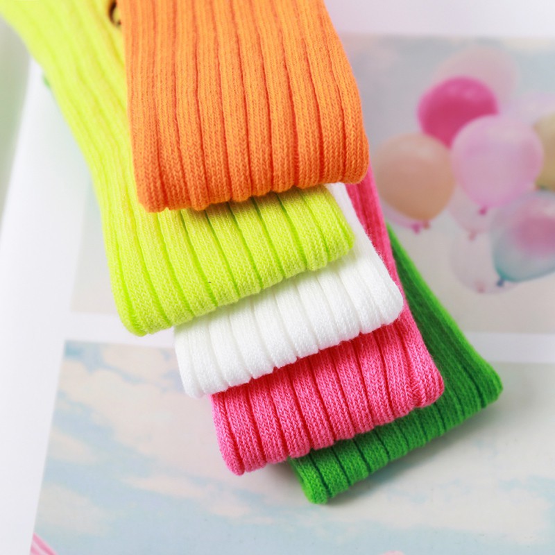 Đôi tất cotton in hình mặt cười xinh xắn cho bé gái