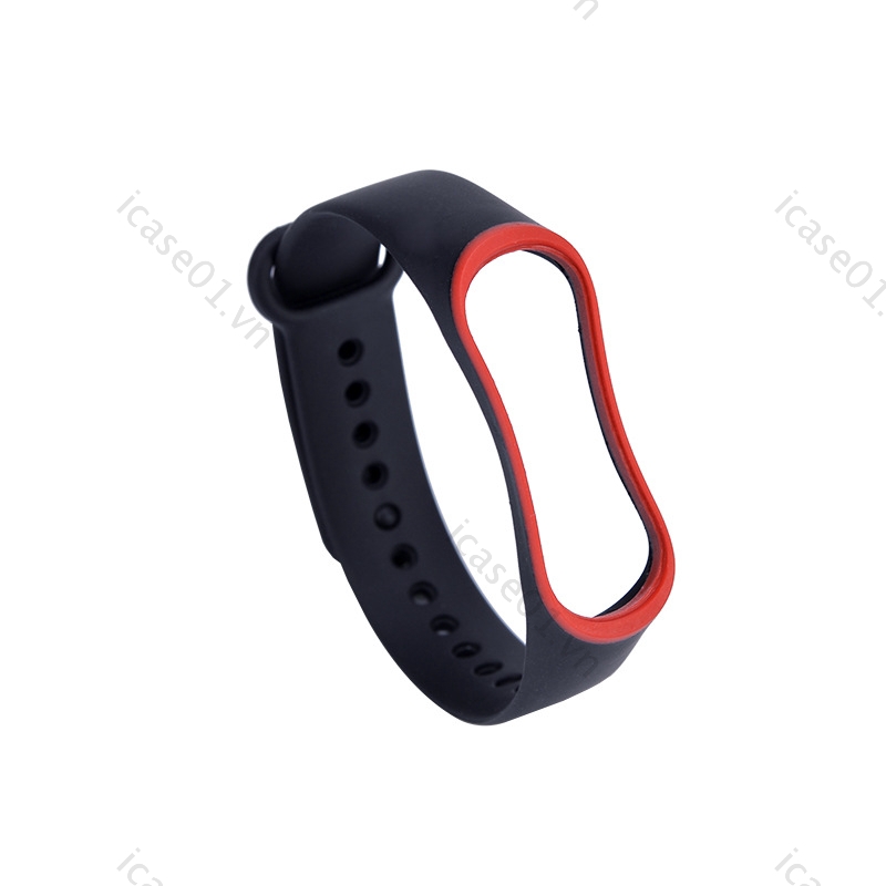 Dây đeo đồng hồ thay thế bằng silicon nhiều lỗ màu sắc thời trang cho Mi Band 3 4