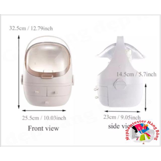 Tủ mỹ phẩm nhựa trong chống nước chống bụi sang chảnh