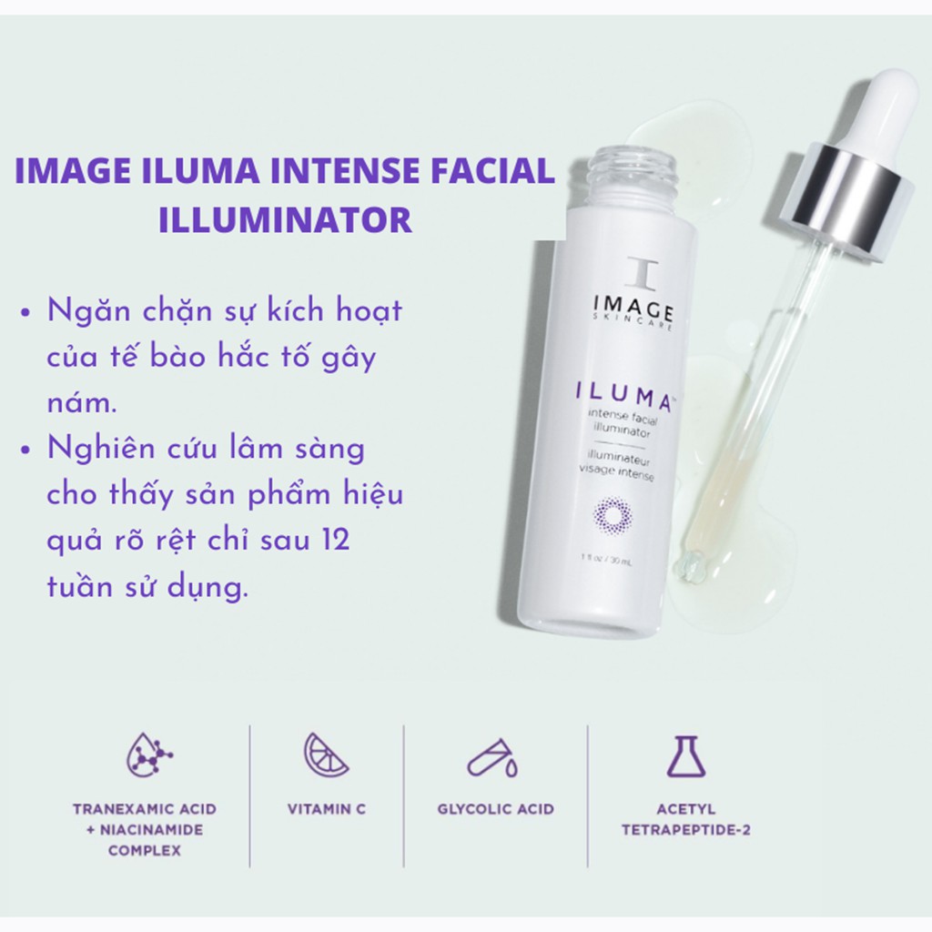 Iluma Intense Facial Illuminator Mini 7.4ml – Serum Sáng Da, Hỗ Trợ Mờ Thâm Nám Cấp Tốc