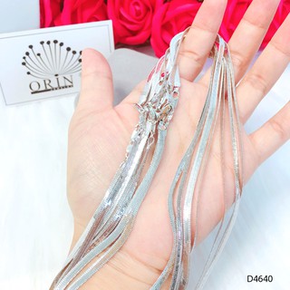 Dây chuyền bạc S925, dây mì lớn thiết kế cao cấp Orin D4640