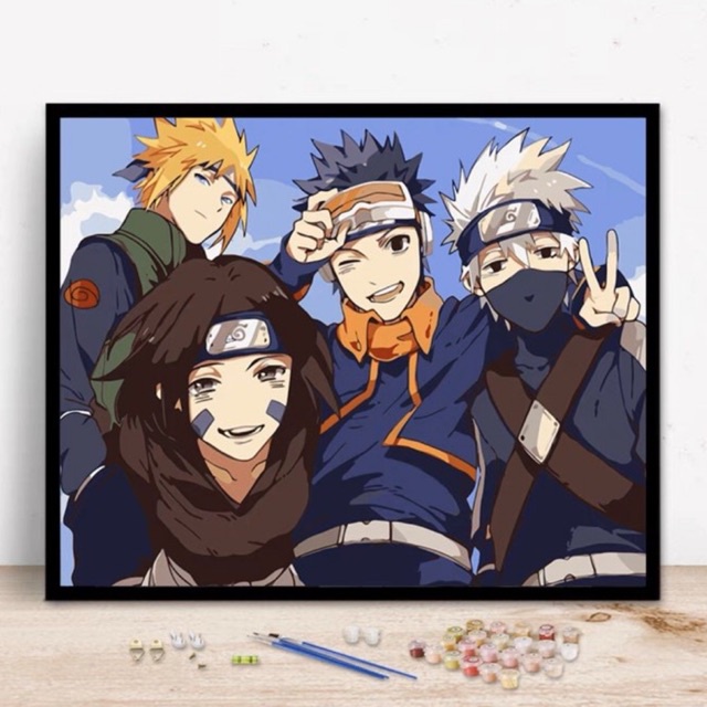 Tranh Sơn Dầu Số Hoá Tự Tô Hình Naruto