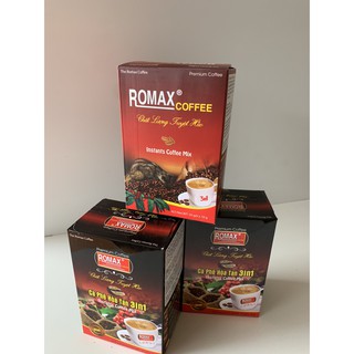 Cà Phê hòa tan ROMAX 3 in 1 (hộp 20 gói) - Romax Coffee