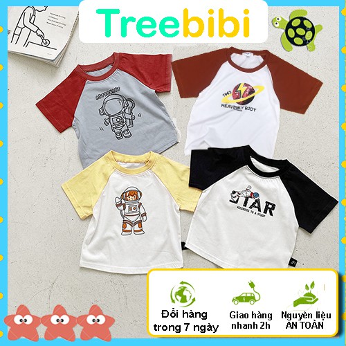 Áo phông tay ngắn cho bé trai bé gái - áo thun mùa hè Trebibi shop