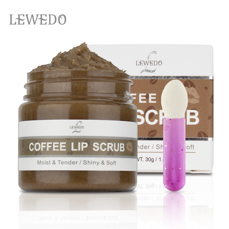 Tẩy tế bào chết môi LEWEDO chiết xuất cà phê dưỡng ẩm giảm đường viền môi 30g